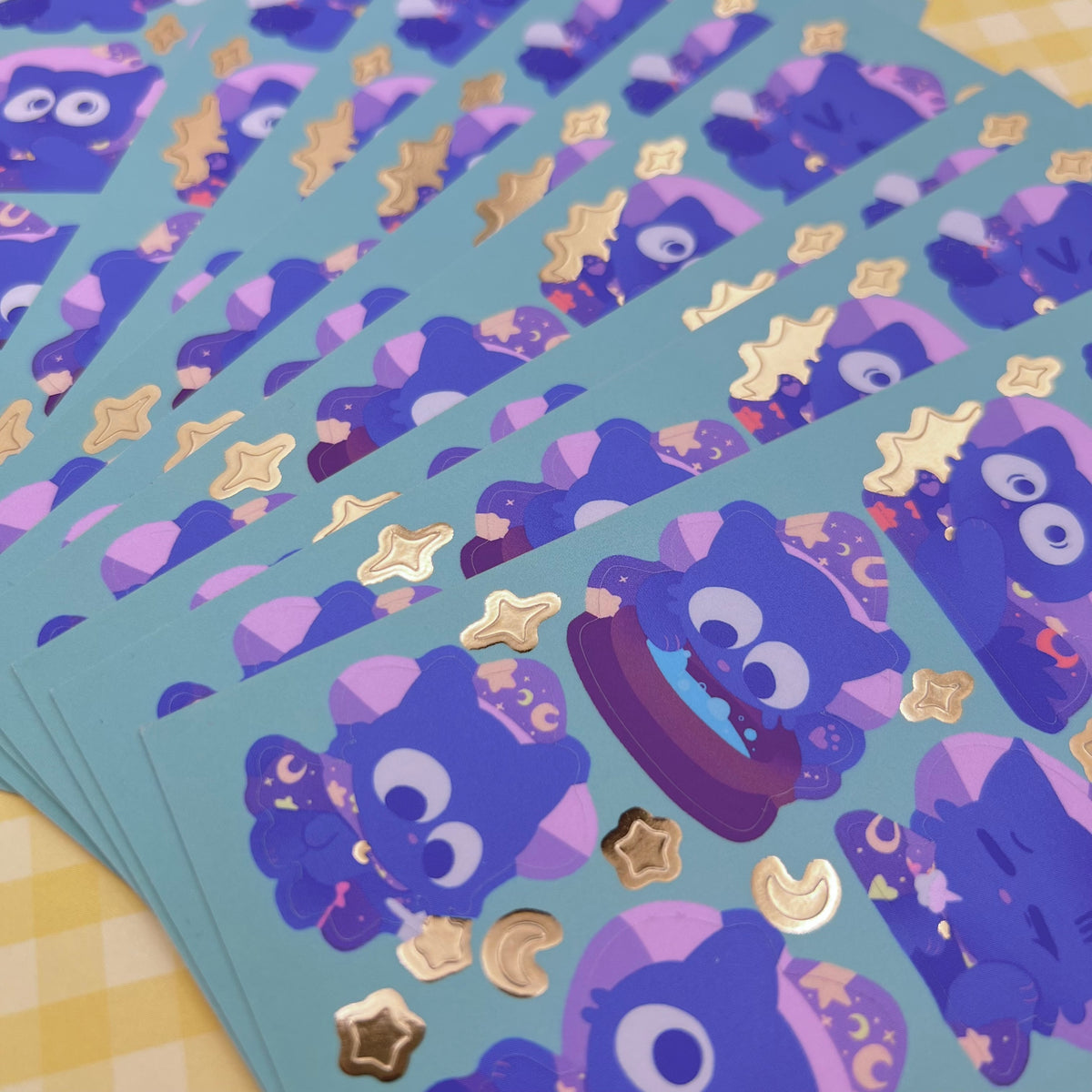 Geraldino the Wizard Cat Sticker Sheet