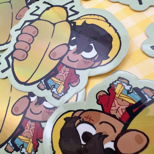 Luffy Beetle Sticker