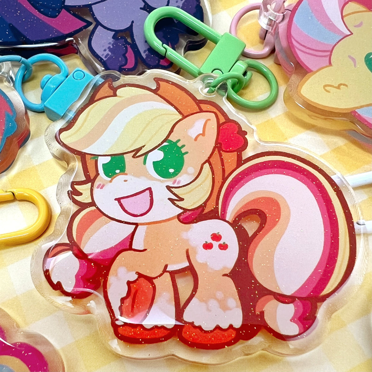 MLP Glitter Epoxy Keychains