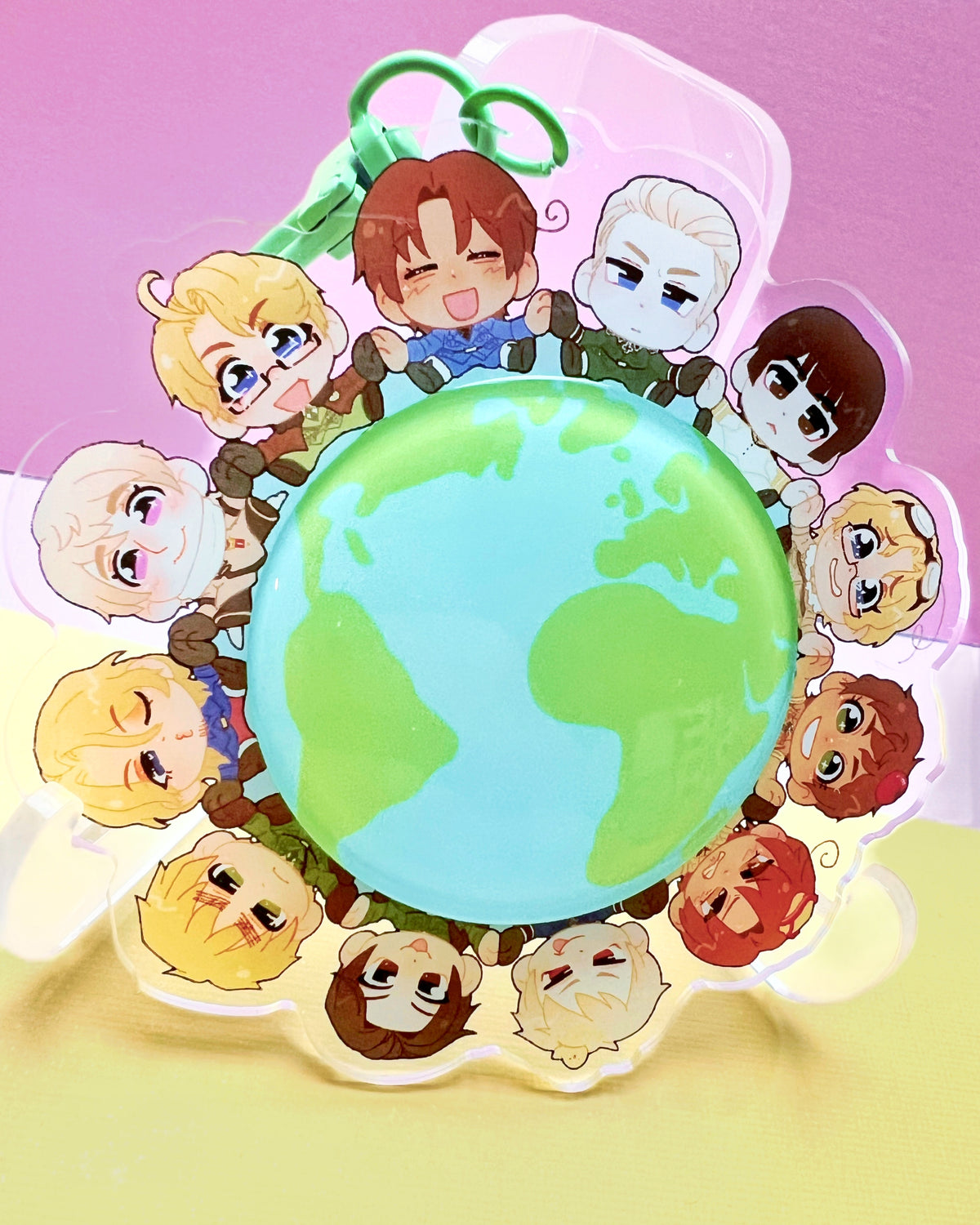 Hetalia Earth Spinner Keychain