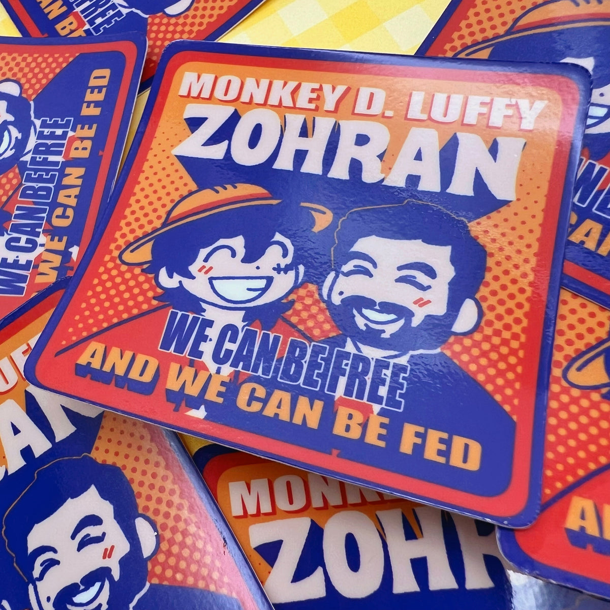 Luffy Zohran Mamdani Sticker