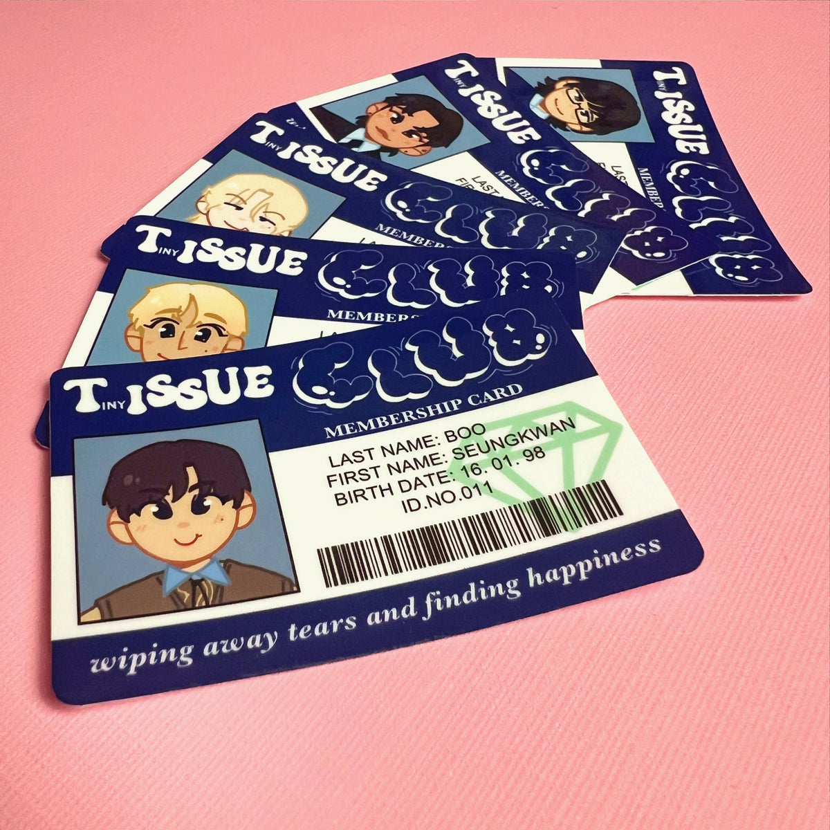 Tiny Tissue Club Card Sticker