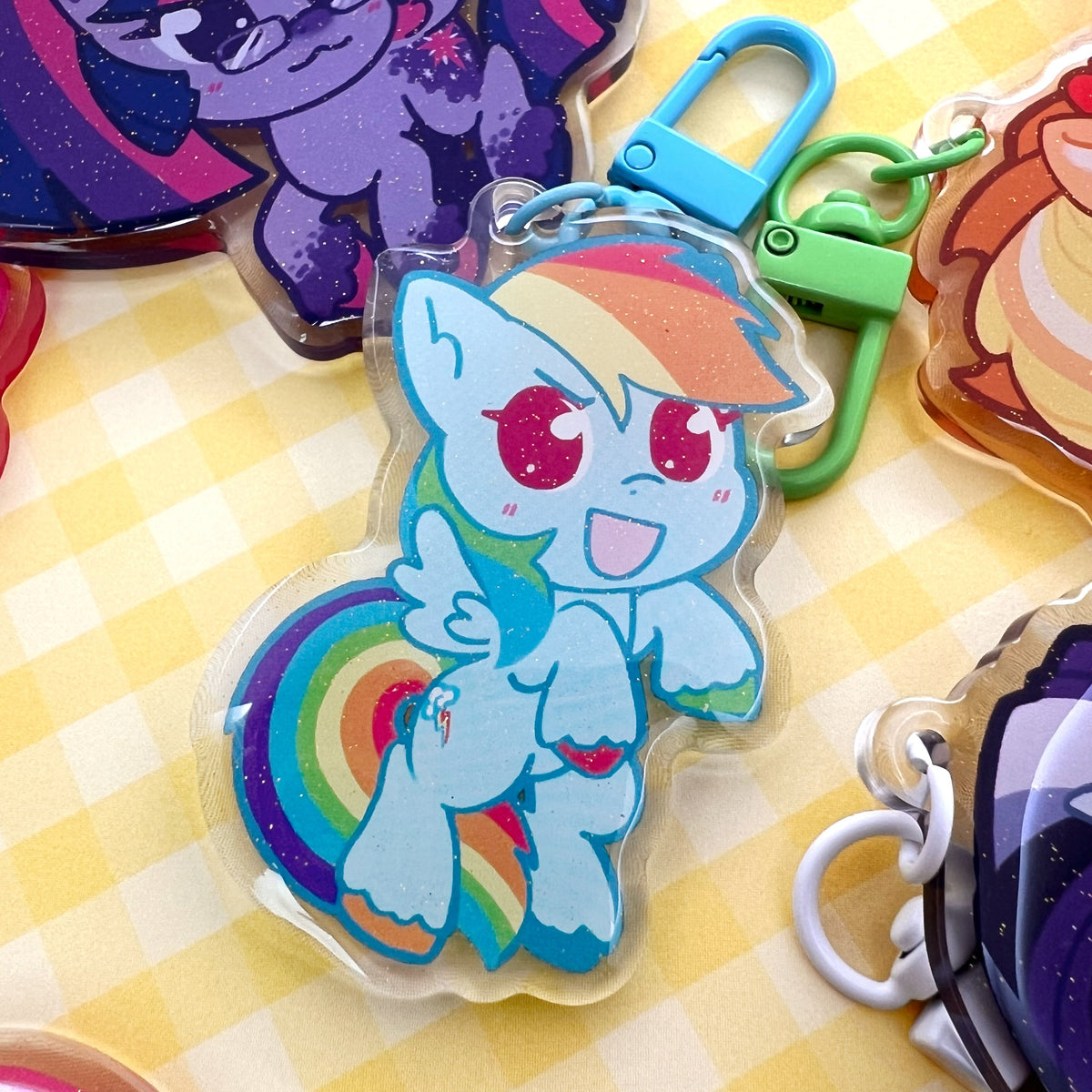 MLP Glitter Epoxy Keychains