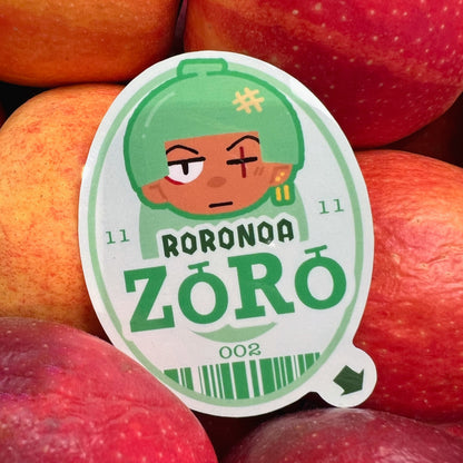 Zoro Fruit Label Sticker