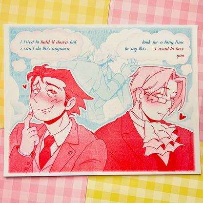 NRMT I Like You Risograph Print