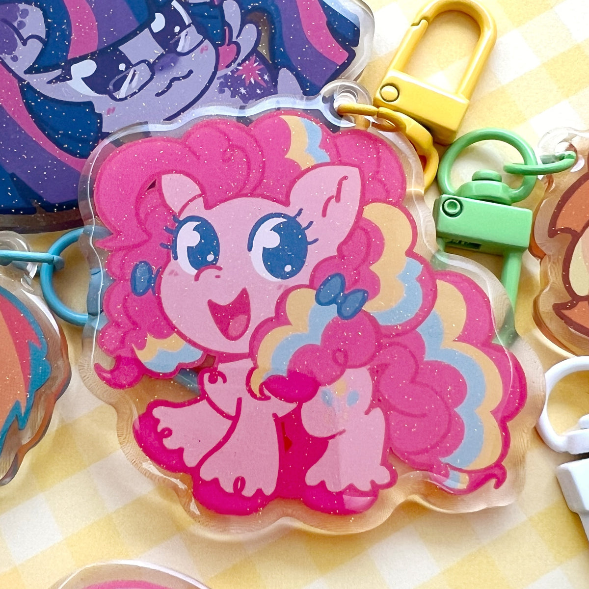 MLP Glitter Epoxy Keychains