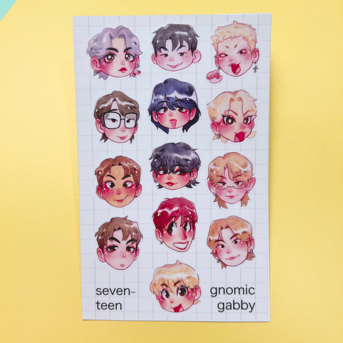 SVT Heads Sticker Sheet