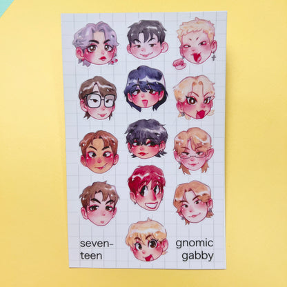 SVT Heads Sticker Sheet