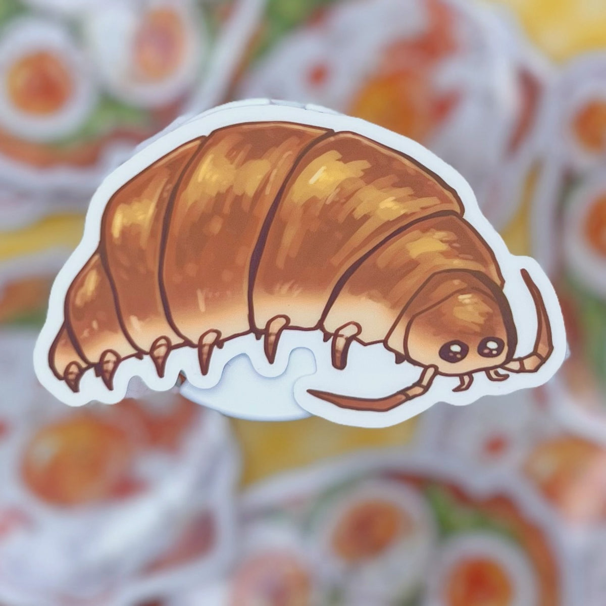 Croissant Isopod Sticker