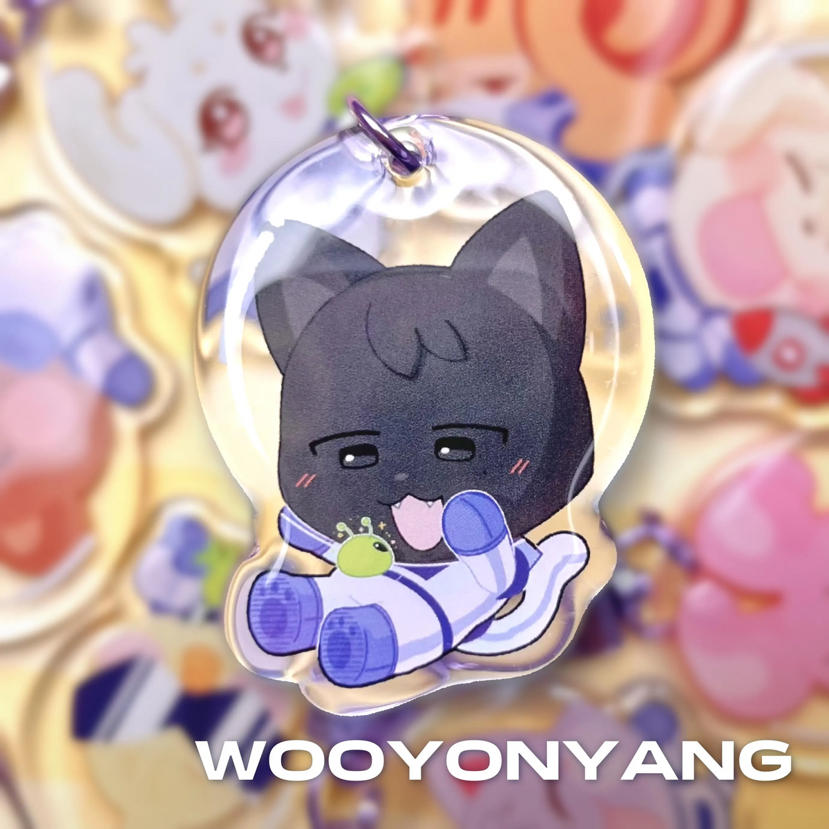 ATEEZ Aniteez NASA Epoxy Keychains