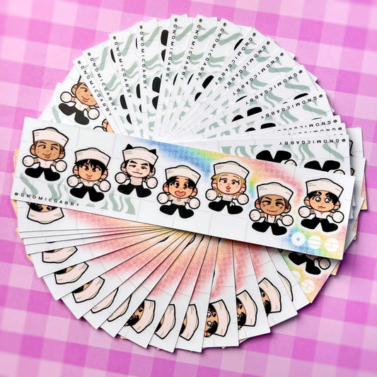 BTS Swim Sailors Sticker Sheet