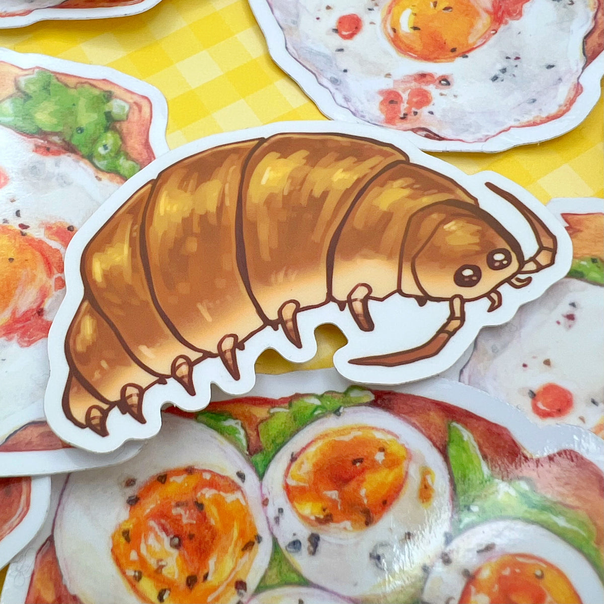 Croissant Isopod Sticker