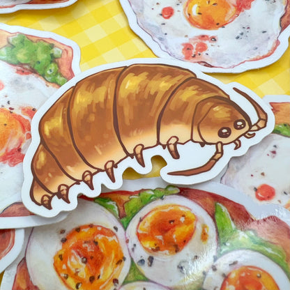 Croissant Isopod Sticker