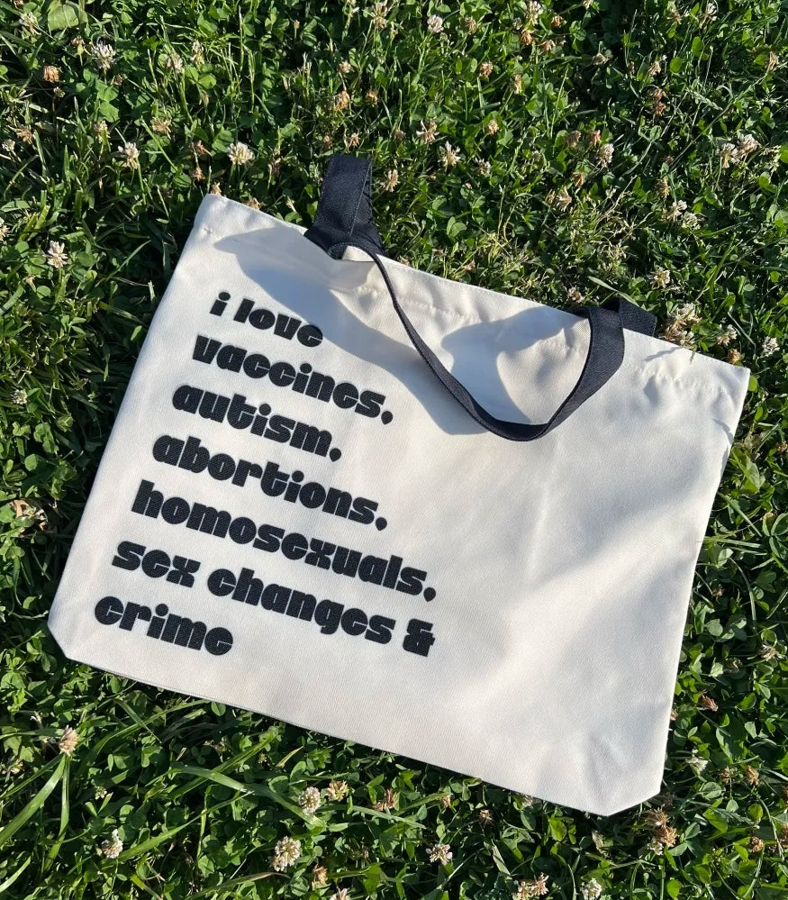 I Love Vaccines Cotton Canvas Tote Bag