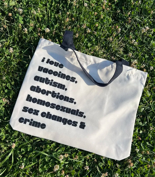 I Love Vaccines Cotton Canvas Tote Bag