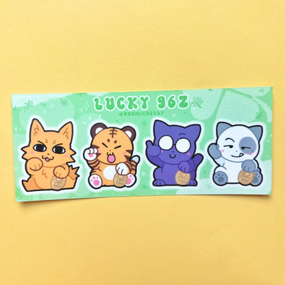 96z Lucky Cats Sticker Sheet