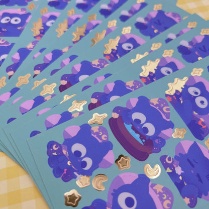 Geraldino the Wizard Cat Sticker Sheet
