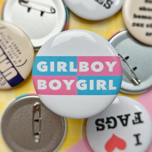 Girlboy Boygirl Button