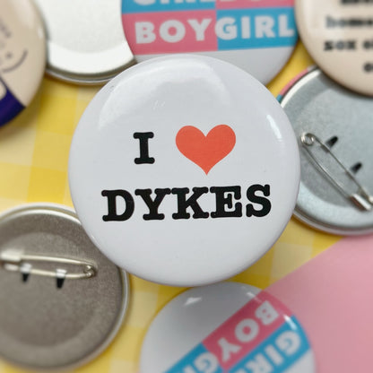 I Heart Gays Button