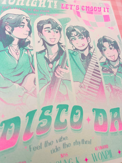 DAY6 Disco Day Risograph Print