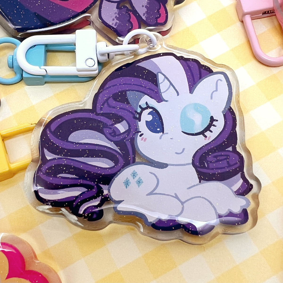 MLP Glitter Epoxy Keychains