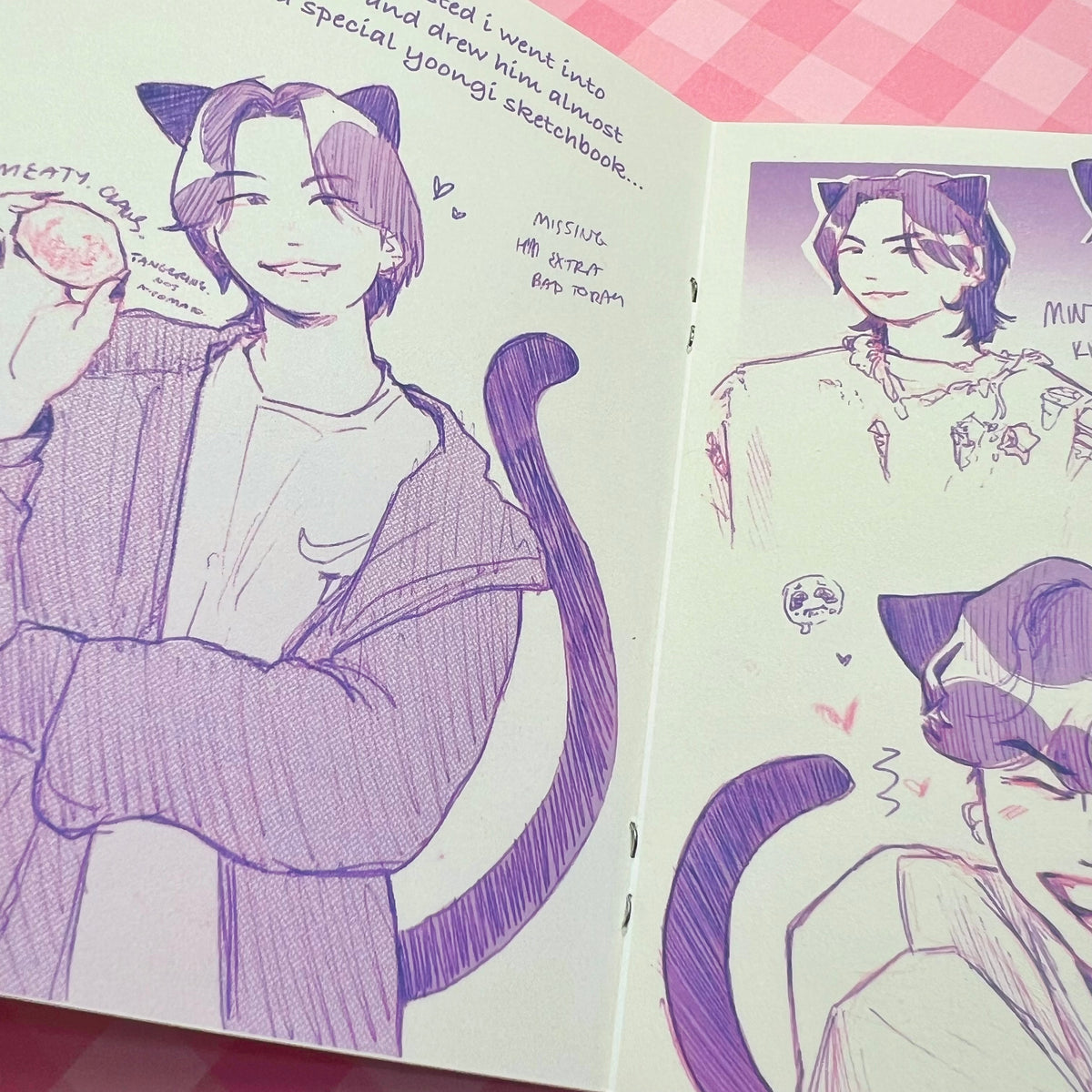 I Love Yoongi Mini Sketch Zine