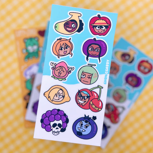 Strawhats Fruits Sticker Sheet