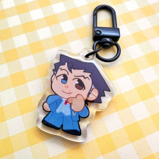 Ace Lawyer Game Gummy Keychain