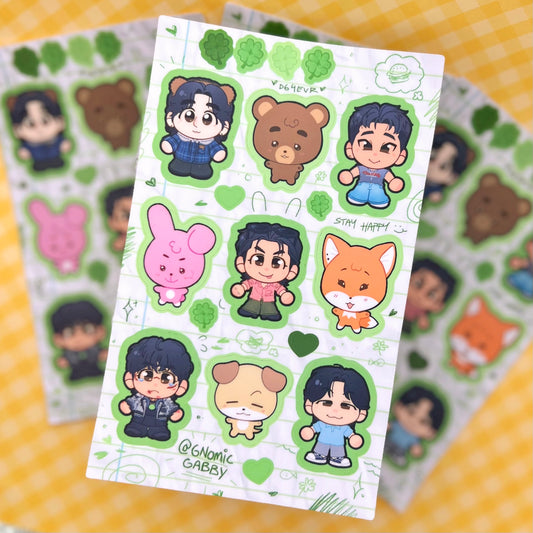 DAY6 Chibis Sticker Sheet