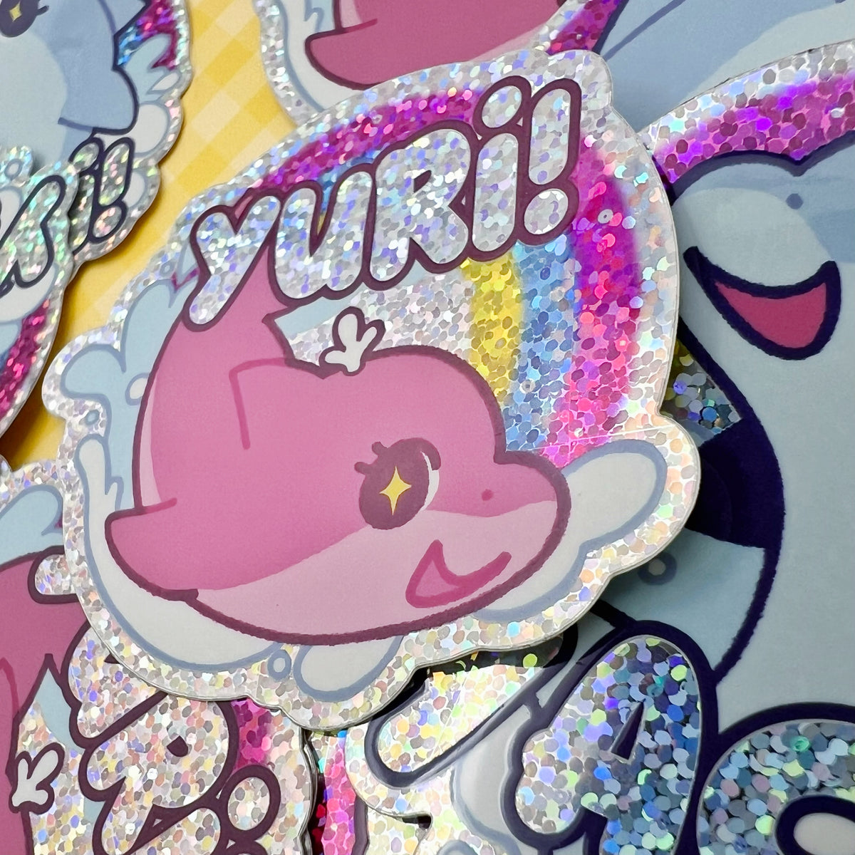 Yuri Dolphin Holo Sticker