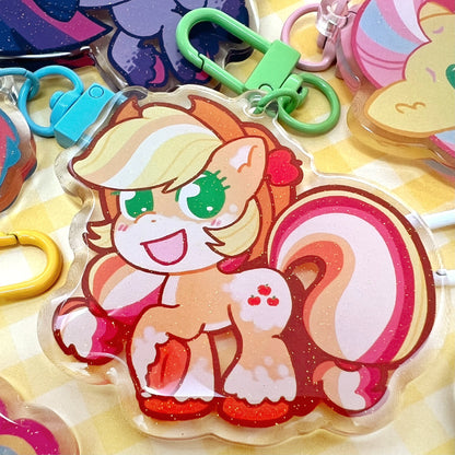 MLP Glitter Epoxy Keychains