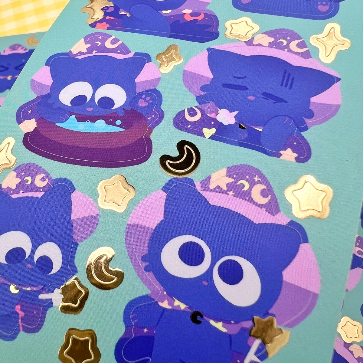 Geraldino the Wizard Cat Sticker Sheet