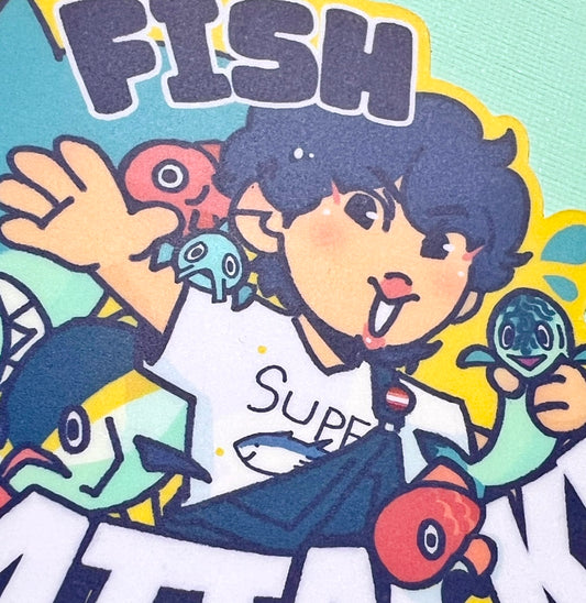 Seokjin Fish Attack Sticker