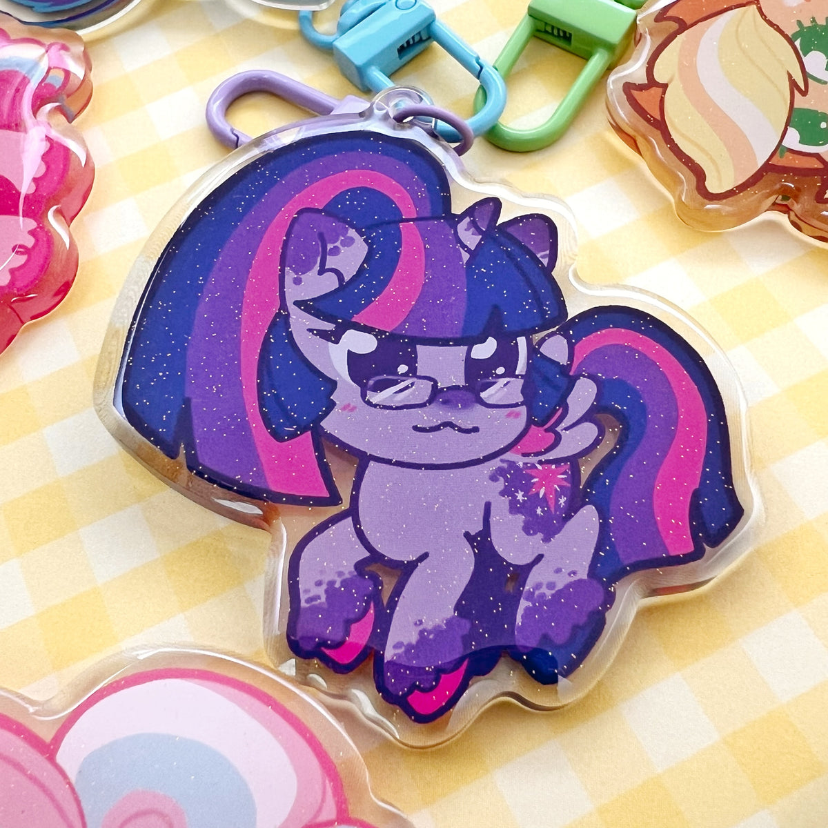 MLP Glitter Epoxy Keychains