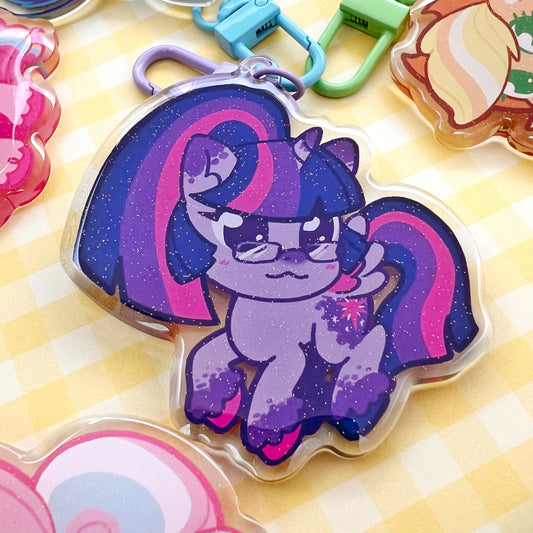 MLP Glitter Epoxy Keychains