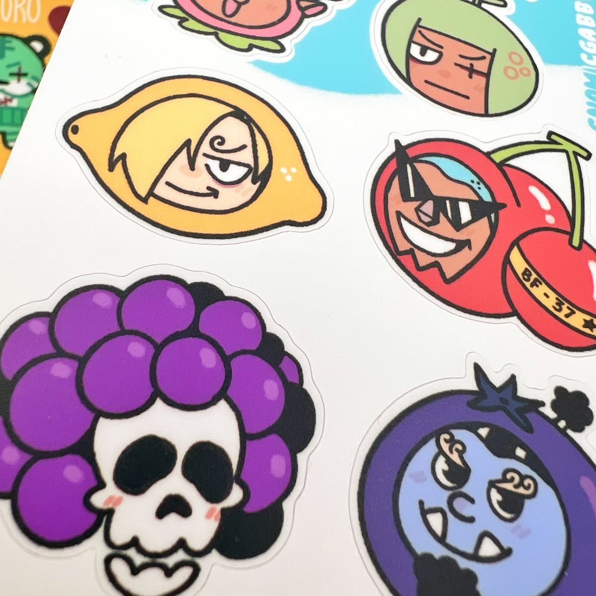 Strawhats Fruits Sticker Sheet