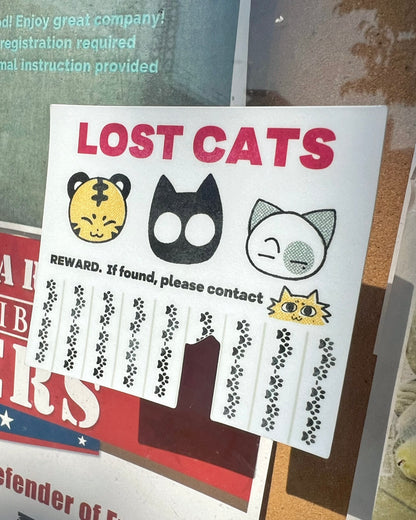 96z Lost Cats Sticker