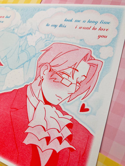 NRMT I Like You Risograph Print