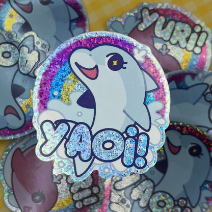 Yaoi Dolphin Holo Sticker