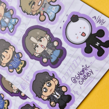 BTS Chibis Sticker Sheet