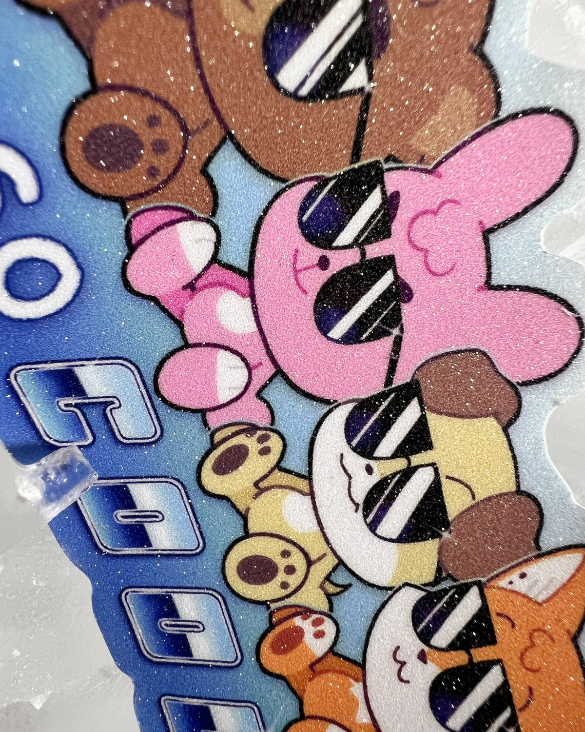 Denimalz So Cool Glitter Sticker