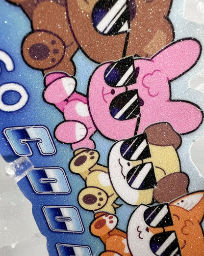 Denimalz So Cool Glitter Sticker
