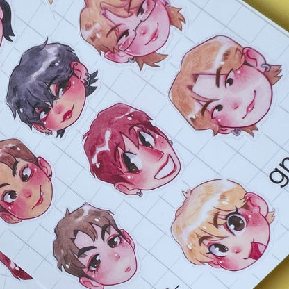 SVT Heads Sticker Sheet