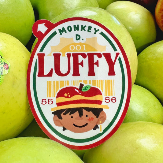 Luffy Fruit Label Sticker