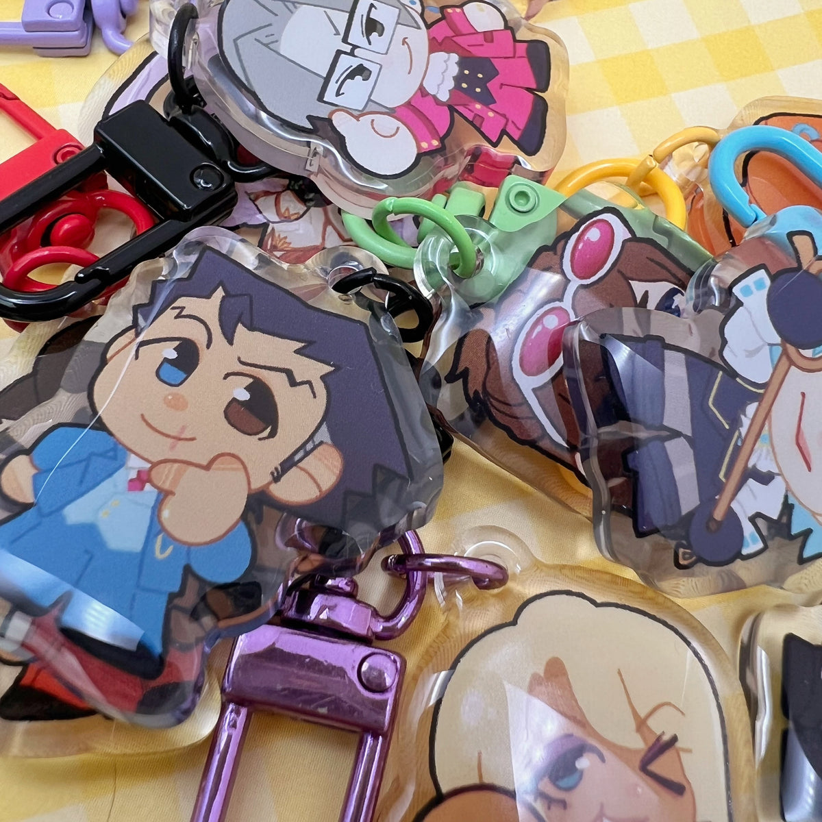 Ace Lawyer Game Gummy Keychain