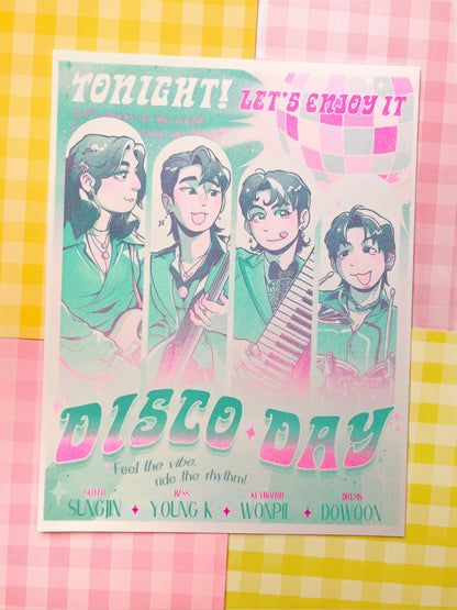 DAY6 Disco Day Risograph Print