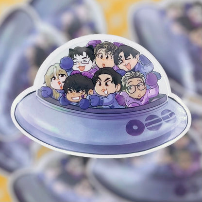 BTS Aliens Clear Sticker