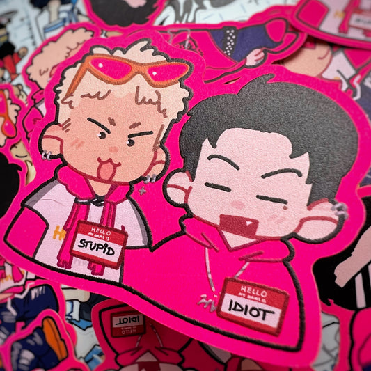 Howoo Stupid Idiot Fluorescent Sticker