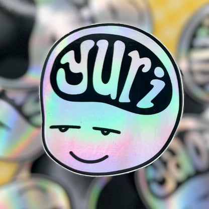 Yuri Brain Holo Sticker