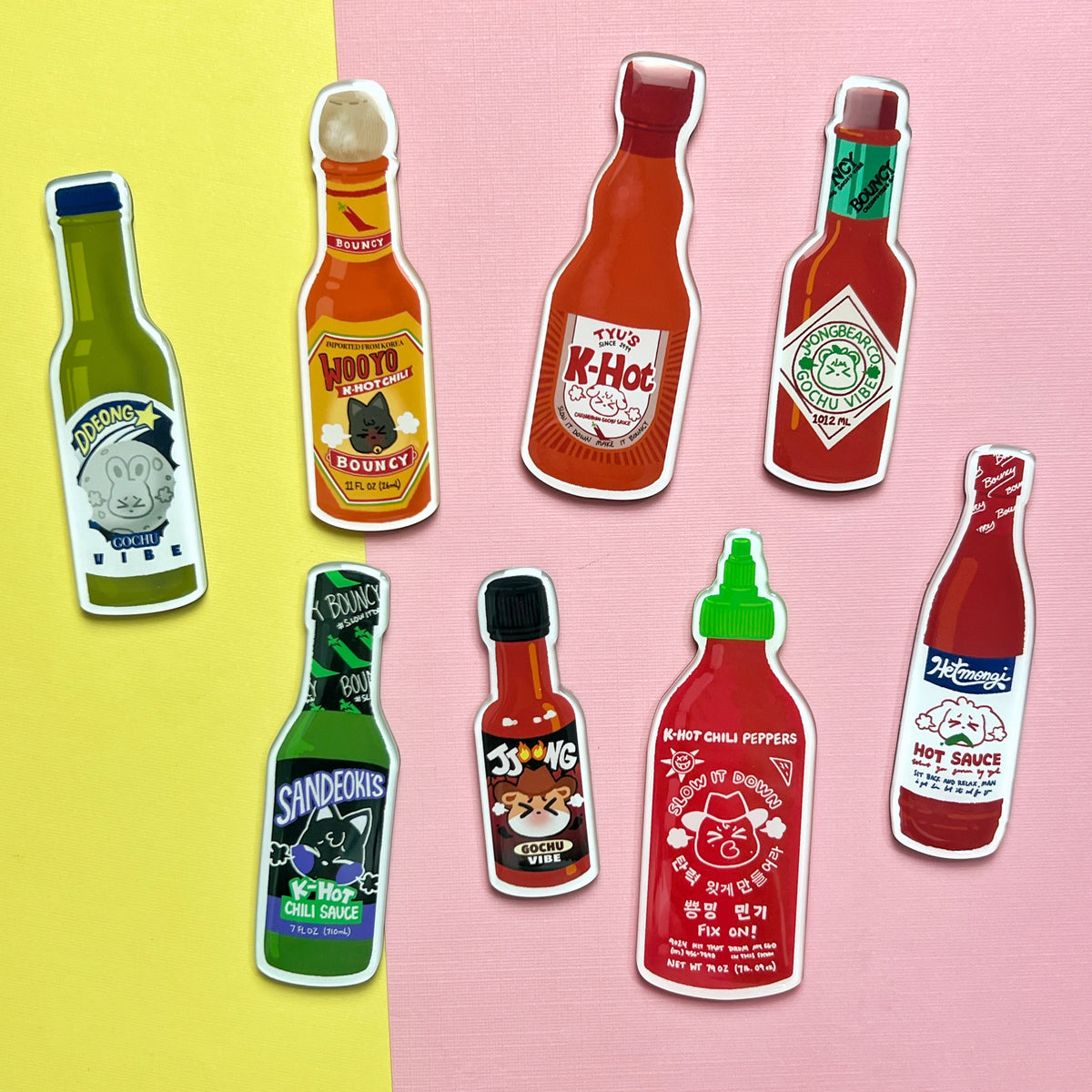 Ateez Aniteez Hot Sauce Magnets